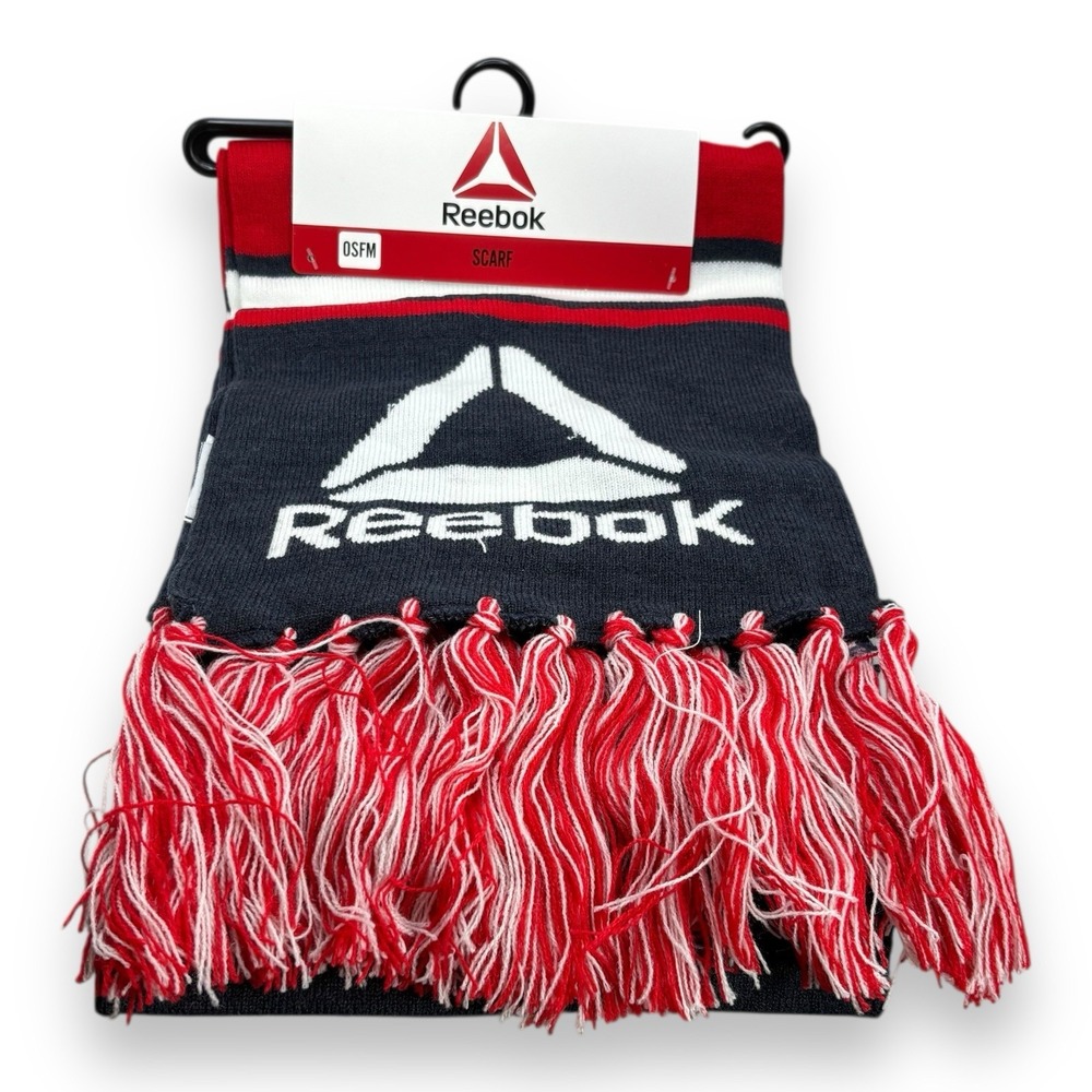 Reebok‎ Rally Scarf  Red White Blue With Logo
